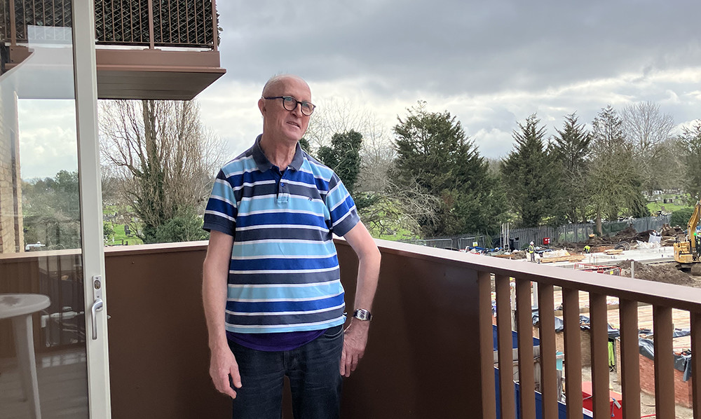 Eric's photo on his balcony